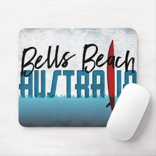 Bells Beach Australia Surfboard Surfing Mousepad (Mit Mouse)