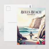 Bells Beach Australien Postkarte (Vorne/Hinten)