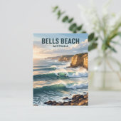 Bells Beach Australien Postkarte (Stehend Vorderseite)