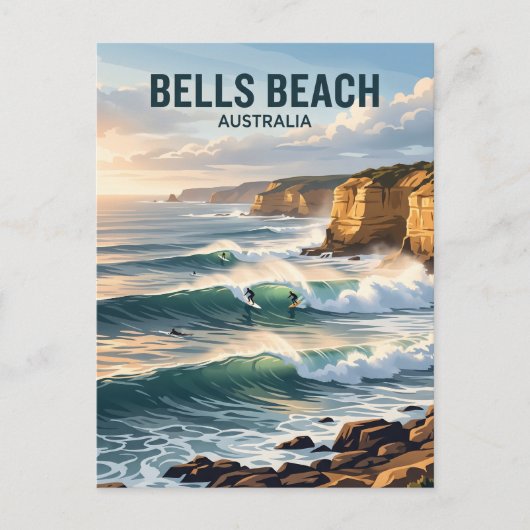 Bells Beach Australien Postkarte (Vorderseite)