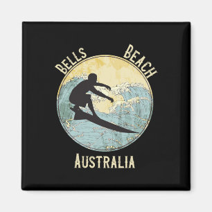 Bells Beach Australien Surfen Distressed Magnet