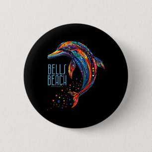 Bells Beach Australien Vintage Surfer Retro Surfen Button