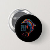 Bells Beach Australien Vintage Surfer Retro Surfen Button (Vorne & Hinten)