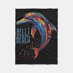 Bells Beach Australien Vintage Surfer Retro Surfen Fleecedecke