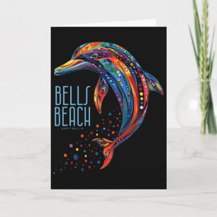 Bells Beach Australien Vintage Surfer Retro Surfen Karte