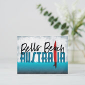 Bells Beach Postcard Australia Surfboard Postkarte (Stehend Vorderseite)