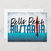 Bells Beach Postcard Australia Surfboard Postkarte (Vorne/Hinten)