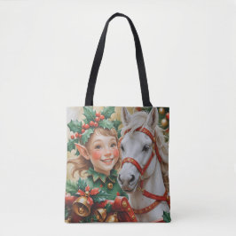 Bells Holly and Horse Christmas Elf Tasche