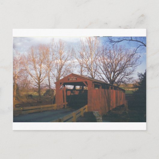 Bells Mills Covered Bridge Postkarte (Vorderseite)