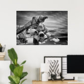 Bells of Buddhist temple Poster (Heimbüro)