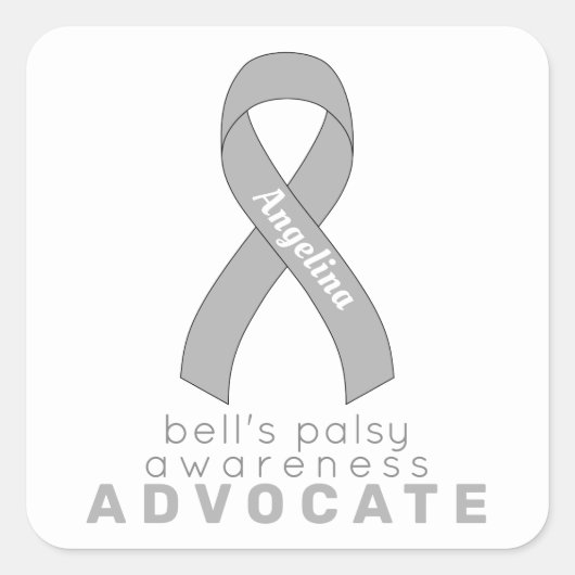 Bell's Palsy Advocate White Square Sticker (Vorderseite)