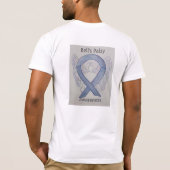 Bell's Palsy Awareness Ribbon Engel Custom T-Shirt (Rückseite)