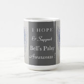 Bell's Palsy Awareness Ribbon Engel Custom Tasse (Mittel)