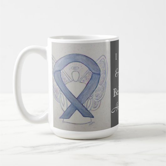 Bell's Palsy Awareness Ribbon Engel Custom Tasse (Links)