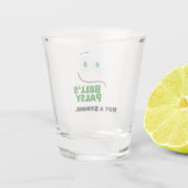Bell's Palsy — kein Schlaganfall — Schnapsglas (Rückseite)