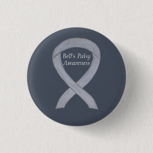 Bell's Palsy Silber-Bewusstseins-Schleifen-Ansteck Button