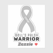 Bell's Palsy Warrior Vinyl Sticker (Blatt)