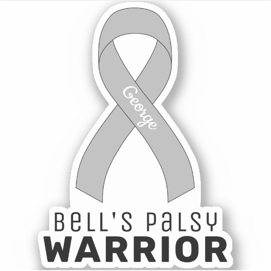 Bell's Palsy Warrior Vinyl Sticker (Vorderseite)