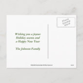 Bells Red Kariert Christmas Foto Weihnachten Weihn (Rückseite)