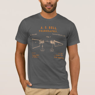 Bell's Telefon-Erfindung Asphalt T-Shirt