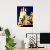 Belltower der Kathedrale von Barcelona Poster (Heimbüro)