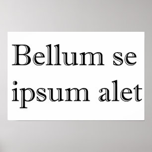 Bellum se ipsum alat poster