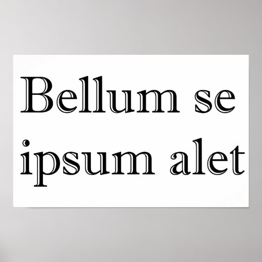 Bellum se ipsum alat poster (Vorne)