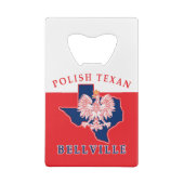 Bellville Polnisch Texan Geldbeutel Flaschenöffner (Rückseite)