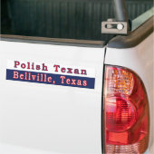 Bellville Polnischer texanischer Autoaufkleber (Auf Lkw)