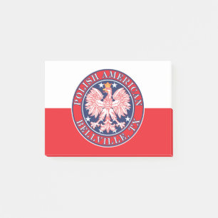 Bellville Texas Polnischer Adler Post-it Klebezettel