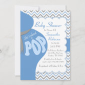 Belly Bump Sie ist im Begriff, POP Dusche Einladun Einladung (Vorderseite)