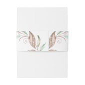 BELLY | Coral Aqua Aqua Einladungsbanderole (Rückseitenbeispiel)