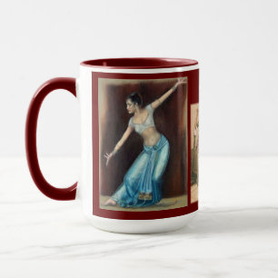 "Belly dance (Ägyptisch Arabisch: ر ص ب ق د ي" Tasse