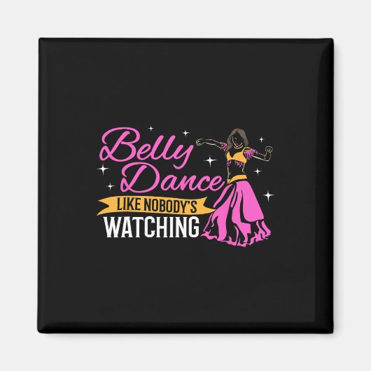 Belly Dance Beruflich Angesagt Bly Dancer Pro Bell Magnet (Vorne)
