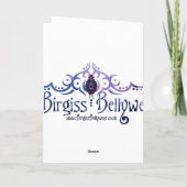 Belly Dance Birthday Card Karte (Rückseite)