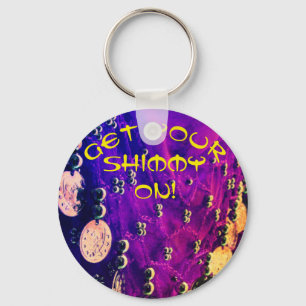 Belly dance hip scarf with coins keychain schlüsselanhänger