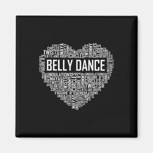 Belly Dance Lover Gift Bly Dancer Herzgeschenke Magnet
