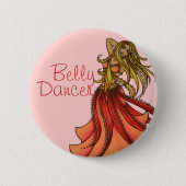Belly Dancer Art Button (Vorderseite)