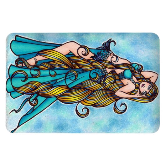 Belly Dancer Art Magnet (Horizontal)