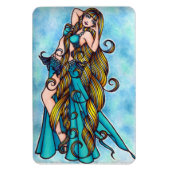 Belly Dancer Art Magnet (Vertikal)