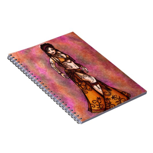 Belly Dancer Art Notizblock (Rechte Seite)
