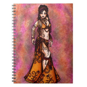 Belly Dancer Art Notizblock
