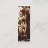 Belly Dancer bei Frauen mit Schleier Mini Visitenkarte (Rückseite)