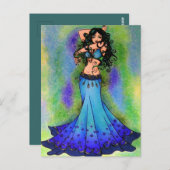 Belly Dancer Birthday Cards Postkarte (Vorne/Hinten)