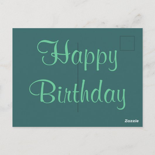 Belly Dancer Birthday Cards Postkarte (Rückseite)