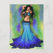 Belly Dancer Birthday Cards Postkarte (Vorderseite)
