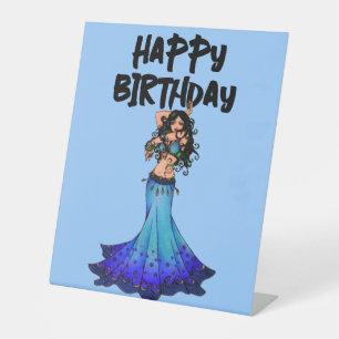 Belly Dancer Birthday Sockelschild