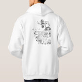 Belly Dancer Darbuka Drum Basic Hooded Sweatshirt (Rückseite)