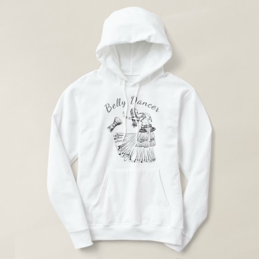 Belly Dancer Darbuka Drum Basic Hooded Sweatshirt (Design vorne)