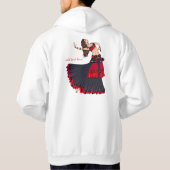 Belly Dancer Darbuka Drum Basic Hooded Sweatshirt (Rückseite)